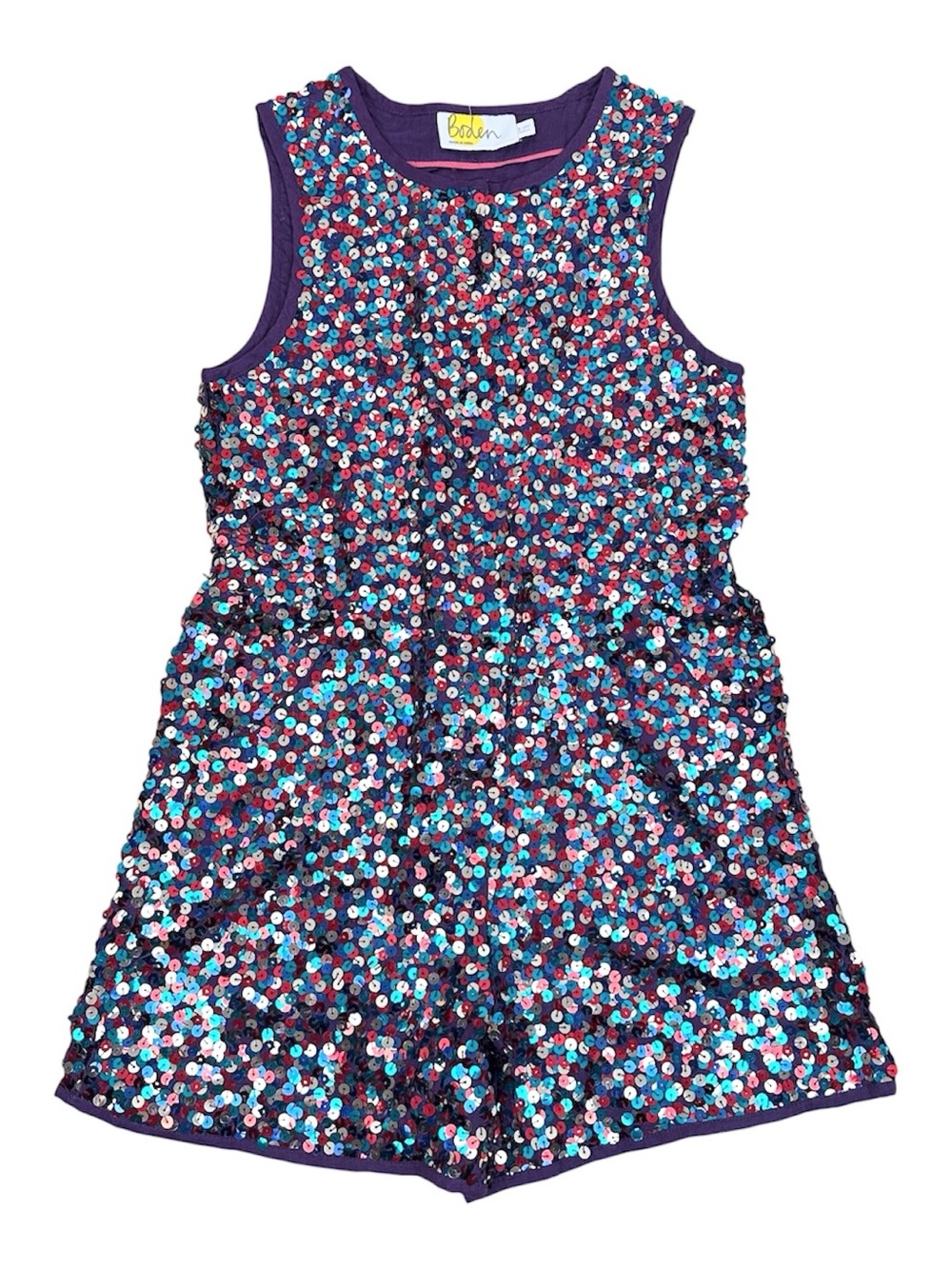 Mini Boden Girls  x Roald Dahl Multicolor Sequin Jumpsuit